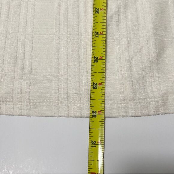 J.Jill Wearever Collection 3/4  Sleeve Ivory Tunic Blouse Women's Size Small - Picture 11 of 12